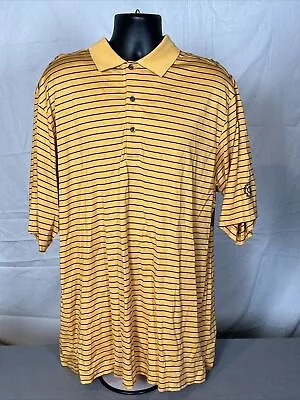Jack Nicklaus XL Orange Striped Polo Shirt Muirfield Village Golf Club • $14.08