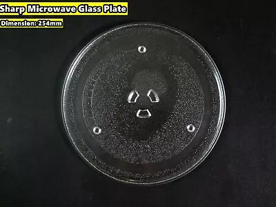 Sharp Microwave Oven Spare Parts Glass Turntable Plate Platter 254mm (W3) • $24.13