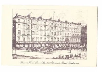 Vintage Postcard Browns Luxury Hotel Mayfair London England (Unposted) • £3.99