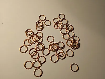 Pure Copper Jump Rings-open Unsoldered -  5 Mm-10 Mm Size /pack Of 100pc • £3.30