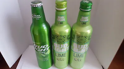 $14.99 • Buy Bud Light  ** Lime ** Three Different  Aluminum  16 .oz *empty* Top Open..