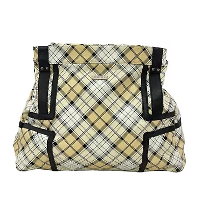 Miche Prima Handbag Bag Yellow White Plaid Shell Read • $14.99