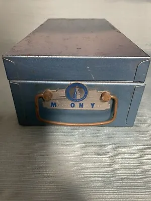 Vtg Bemis & Call Co Sesamee Combination Lock Safe Policy Box Mutual Of New York • $38