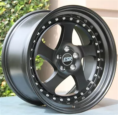 Set(4) Esr Sr02 Matte Black 18x9.5 5x100 Wheels Scion Vw Tc Xd Frs Brz Matrix • $949