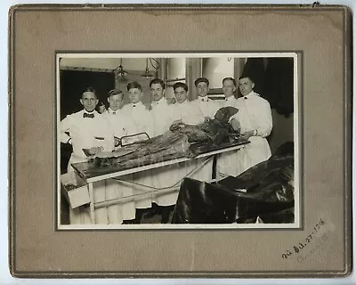 Antique Dated 1916 Anatomy Students & Dead Body Chicago Illinois Medical School • $599.58