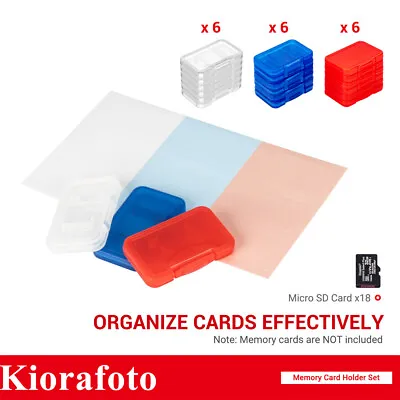 18PCS Clear Plastic Micro SD Card Case Holder Memory Card MicroSD TF Storage Box • $8.54