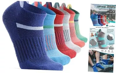  6 Pairs Merino Wool Ankle Running Hiking Socks Compression Medium Assorted • $42.65