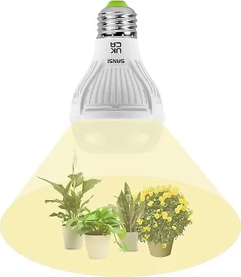 £11.99 • Buy SANSI LED Grow Light Bulb Indoor Plant 10W Full Spectrum Sunshine Lamp 17μmol/s
