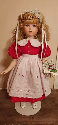 Marie Osmond 25  Joy/Winter Four Seasons Porcelain Doll LTD. COA 1956/2500 • $29.95