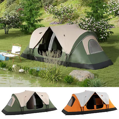 2 Room Camping Tent With 2000mm Waterproof Rainfly & Screen Panels • £88.99