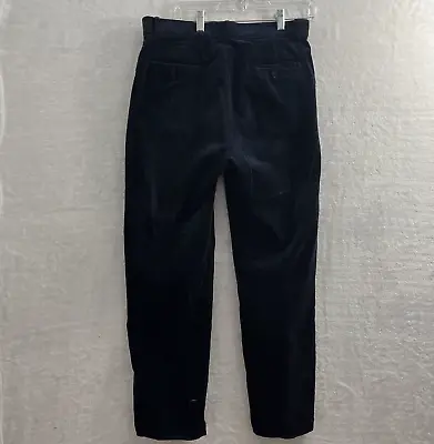 Polo Ralph Lauren Corduroy Pants Suede Feel Blue Mens 32 30 Button Zipper • $15