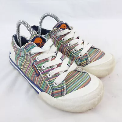 Rocket Dog Womens Canvas Casual Lace Up Multicoloured Pump Shoes UK Size 4 • £9.45