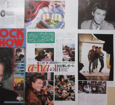 A-ha Morten Harket Paul Magne 1986 Clipping Japan Magazine RS 5M 7PAGE • $7.58