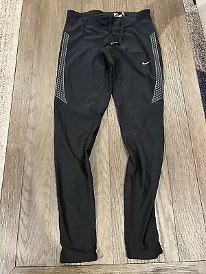 Mens Nike  Black Race Running  Tights Compression Pants S Small • $29.25