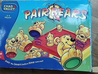 PAIR BEARS By Chad Valley Game Matching Pairs Shapes & Colours Vintage • £2.99