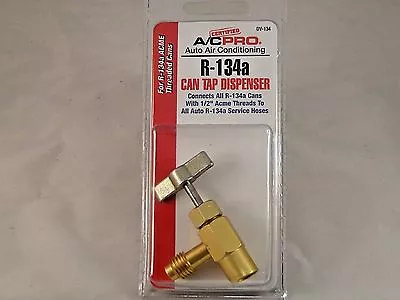 R-134a R-134 AC Interdynamics DV-134 Brass CAN TAP Dispensing Valve 1/2  ACME • $11.98