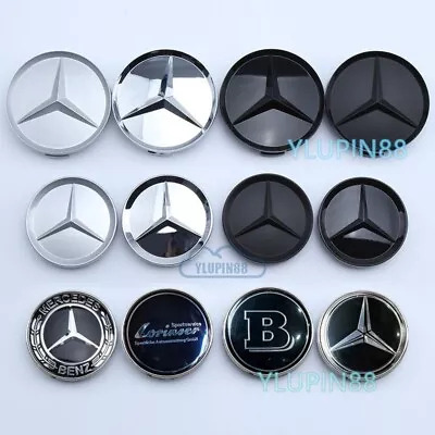 4pcs Auto Wheel Rim HubCap Cover For AMG W176 W220 S ML CLK CLA CLE GLC Class • $14.23