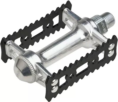 MKS Sylvan Stream Pedals - Platform Aluminum 9/16  Silver/Black • $39.72