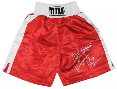 Vinny 'Paz' Pazienza Signed Title Red Boxing Trunks W/5x Champ - (SCHWARTZ COA) • $113.24