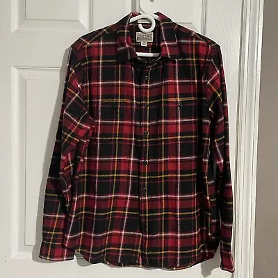 J. Crew Men's Midweight Flannel Button-Front Shirt Size Medium Double Brushed • $24.99