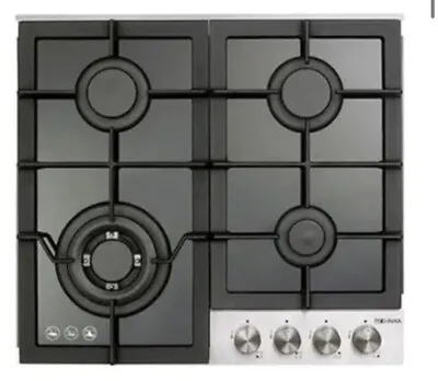 TECHNIKA 600mm Black Glass Gas Cooktop NG & LPG BRAND NEW 2 Years Warranty 🔥 • $330