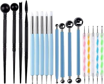 £7.49 • Buy 18x Sculpting Tool Set Pottery Carving Modelling Art Projects Polymer Clay Tools