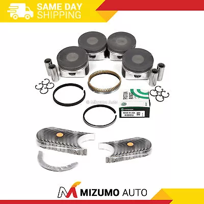 Pistons 19mm Wrist Pin Main Rod Bearings Fit 99-05 Volkswagen Beetle Golf 2.0 8V • $164.95