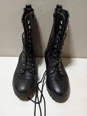 Brash Boots High Top Black Military Style Size 10 Used • $19.99