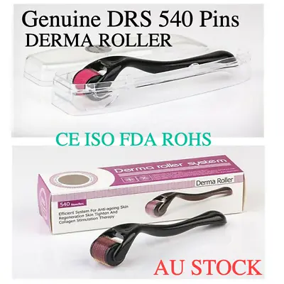 $19.95 • Buy Derma Roller 540 Pins Titanium 0.25mm/0.5mm/1.0mm For Face Serum And Hair Loss
