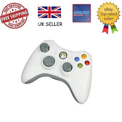 Genuine Official Microsoft Xbox 360  Wireless Controller FULLY TESTED White  Pad • £18.99