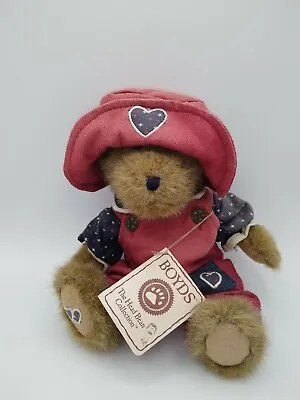 The Head Bean Collection Boyds Bear Maggie B.bearheart Genuine Boyds 10” Retired • $10.99