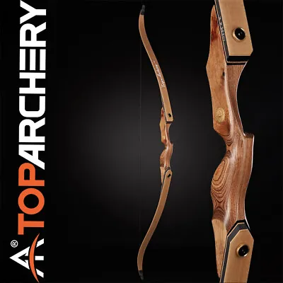 TOPARCHERY 60'' Archery Recurve Bow Wooden Bow For Right Hand Target Hunting • $93.99