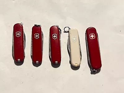 5 Swiss Army Knives- Victorinox - Rally Classic Rover Escort - Wenger Esquire • $18.99