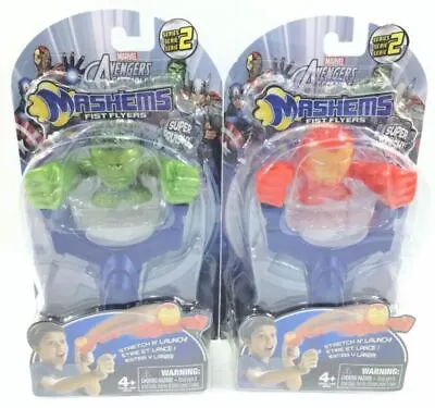 Marvel Avengers Assemble Mash'ems Iron Man & Hulk Series 2 Fist Flyers Kids Toys • $23.99