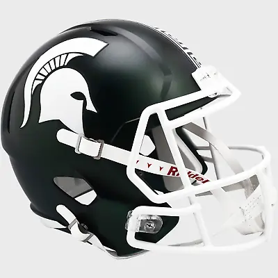 MICHIGAN STATE SPARTANS MSU NCAA Riddell SPEED Full Size Replica Football Helmet • $129.99