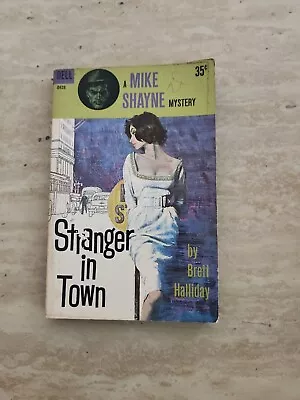 Mike Shayne Stranger In Town Mystery Paperback Book By Brett Halliday Dell 1961 • $10.99