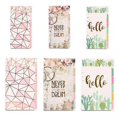 £4.38 • Buy 5PC Practical 6-Ring Binder Plastic Divider Set A5 A6 Tab Dividers Office Worker