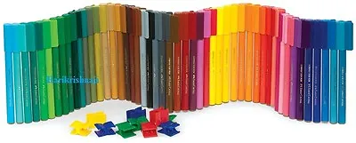 Faber-Castell Connector Clip Fibre Felt Tip Pens Vibrant Colours - Pack Of 50 • £8.49