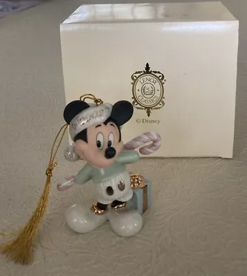 Lenox Disney Mickey’s Holiday Surprise Ornament 2002 4  Never Used With Box • $14.80