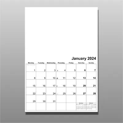 A4 Blank Calendar - Planner (Wire Bound - 13 Pages - 12 Months Plus Cover)  • £4.99