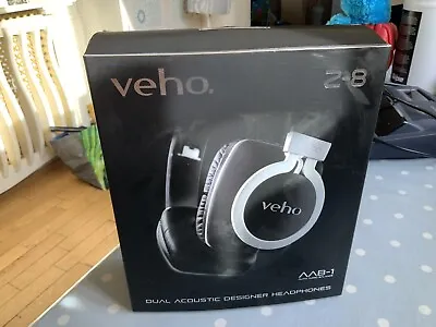 New Veho Vep-008-z8  360° Z8 Designer Aluminium Headphones  Stereo  Black • £20