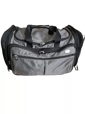 Mercedes Benz  Weekender Duffle Gym Carry-On Travel Bag Silver Black Classic  • $59