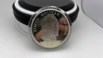 5 Oz SILVER Coin 1974 Panama 20 Balboas Sterling Coin • $189.99