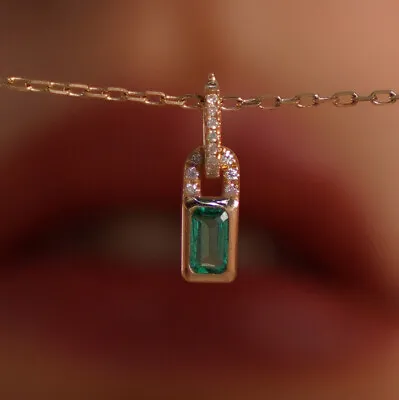 Malachite Necklace | 18K Gold Filled Necklace Gift | Malachite Pendant • $22.50