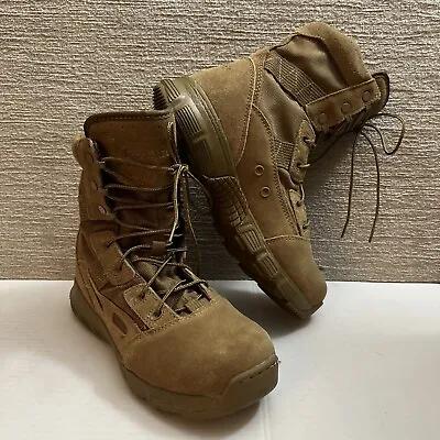Reebok Brown Military Tactical Work Boots ASTM F2892-11 Men's 6.5W Women's 8.5W • $25