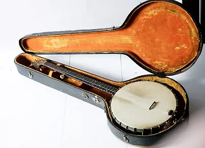 1890's Luscomb 5 String Banjo And Case • $700