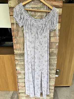 Ladies New W/O Tags H & M Lilac & Flowers Print Dress Can Be Worn Off Shoulder • £15