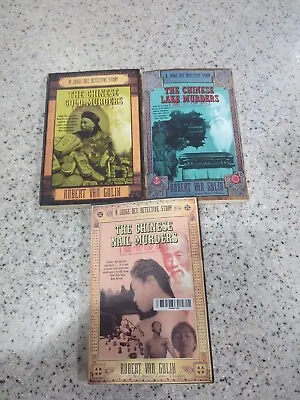 Lot Of 3 Robert Van Gulik A Judge Dee Detective Story Chinese Murder Stories • $8.50