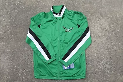 Philadelphia Eagles Starter Track Jacket BNWT Kelly Green NFL Jalen Hurts Sz L • $250