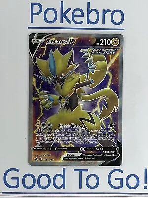 Zeraora V 165 Full Art 165/198 Ultra Rare Chilling Reign SWSH06 Pokebro GG • $18.98